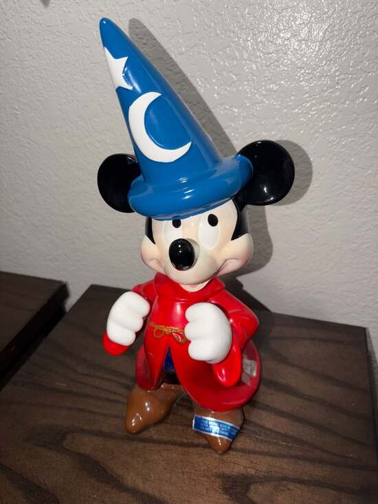 s-l1200.jpg Disney Sorcerer Mickey Mouse Ceramic Music Box Figurine